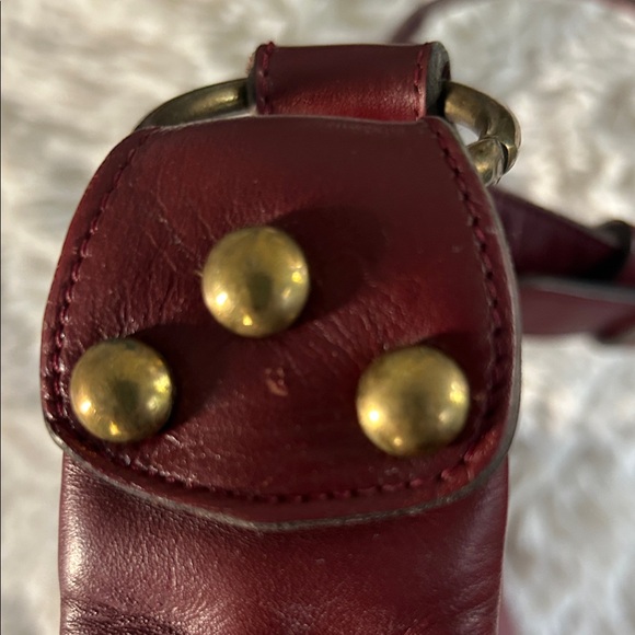 Vintage Etienne Aigner Deep Red Leather Shoulder Bag - Picture 4 of 4